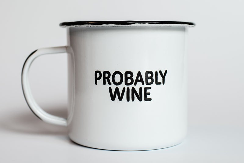 Swag Brewery PROBABLY WINE | Enamel Camp Coffee Mug | Funny Gift for Wine Lovers, Moms, Dads, Women, and Men | Good for Office, Home, Bar - Anywhere You Would Open a Bottle! - Image 4